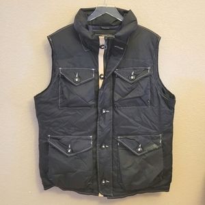 Jet Lag Black Genuine Down Puffer Vest Sz 3XL